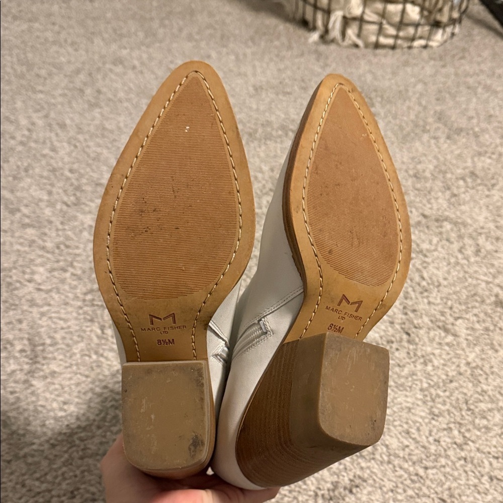 Marc fisher Women's White Ankle Boots - Picture 5 of 8